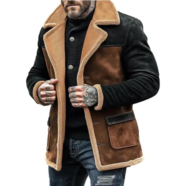 Gilet Cowboy Vintage Années 1950 – Cuir Daim Marron – Taille Enfant (17 Ans Et +)