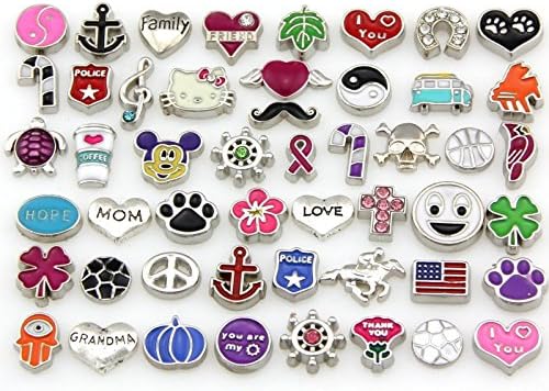 Origami Owl Style Locket Plate &amp; 2 Charms