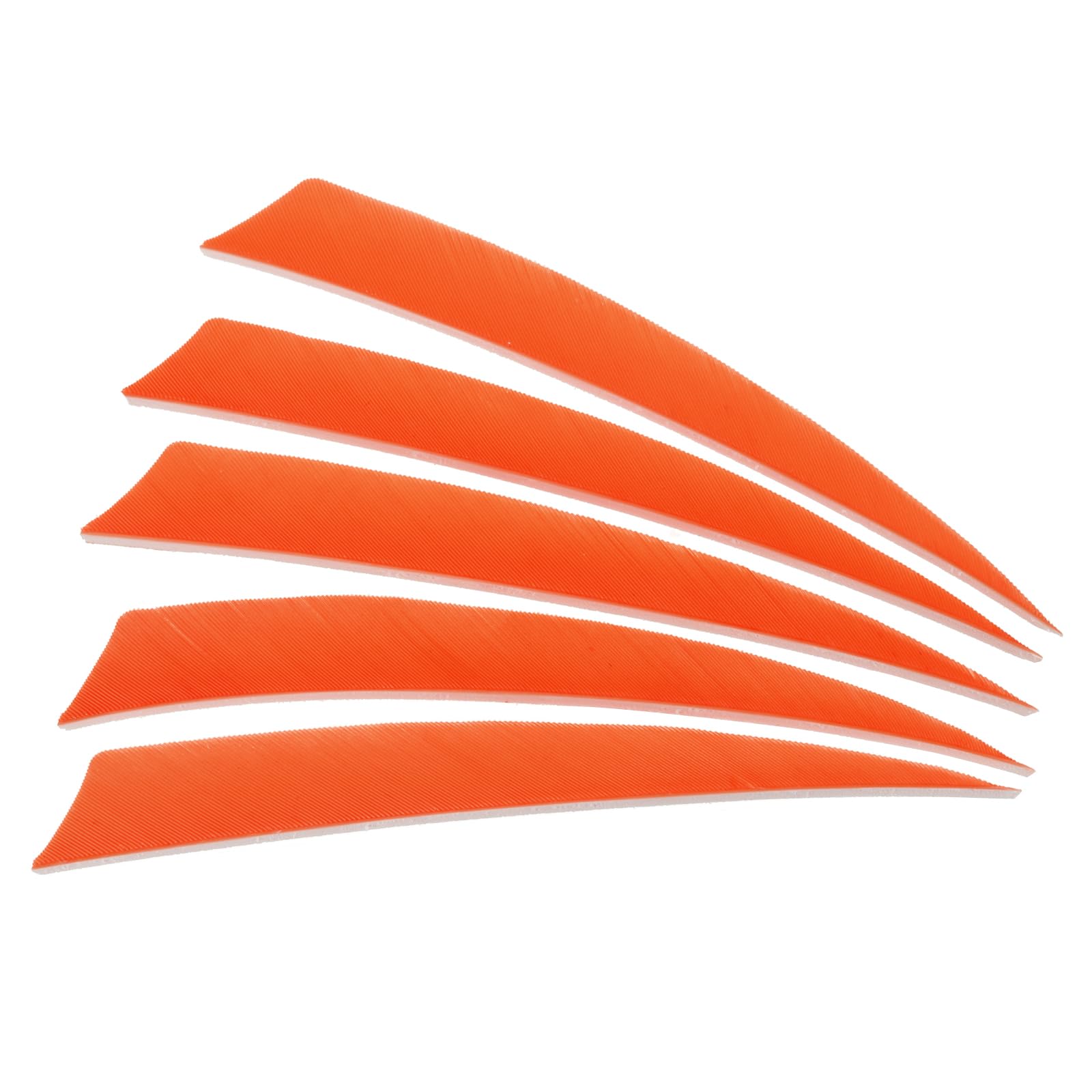 PATIKIL Arrows Vanes 50 Pack 5 Inch Arrow Turkey Feather Fletch Left Wing Fletching Orange for DIY Target Shooting