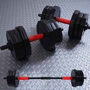 Amazon Creer ダンベル 可変式 5kg 10kg ２個セット kg 筋トレ バーベルにもなる Creer ダンベル アレー