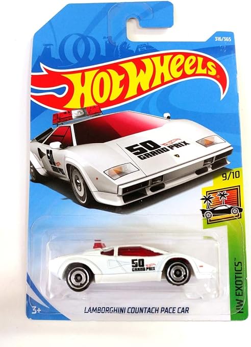hot wheels lamborghini countach pace car white