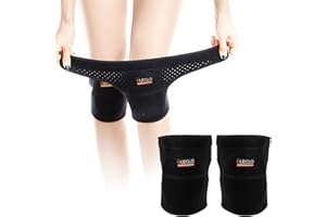 HUEGLO Protective Knee Pads for Dancers,Volleyball Knee Pad for Girls,Soft Sponge Knee Pads for Avoid Floor Burns & Bruising,1Pair,Medium