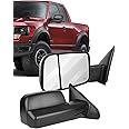 ECCPP Towing Mirrors Tow Mirrors Replacement fit for 2002-08 for Dodge for Ram 1500 2500 Pickup Power Heated Towing Side Mirr