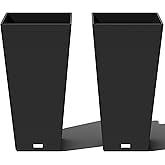 Veradek V-Resin Indoor/Outdoor Taper Planter, Set of 2 (30 inch, Black)