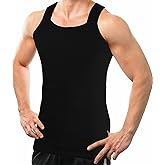 AC BASICS 2-4-6 Packs Men's G-Unit Style Cotton Tank Tops Square Cut Muscle Rib A-Shirts