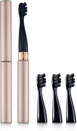 Amazon Co Jp Oday電動歯ブラシeslim 付替ブラシ4本 3モード Usb充電 低ノイズ 携帯便利 Ipx7防水 アルミニウム合金金属工芸 ローズゴールド ドラッグストア