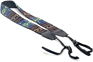 Nocs Provisions Woven Tapestry Strap, Binocular & Camera Reinforced Universal Wide Shoulder & Neck Strap for Men & Women