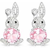 Easter Earrings Basket Stuffers Easter Jewelry Outfit Women Sparkly Bunny Stuff Jewelry Ear Jacket Earrings Gifts for Adults