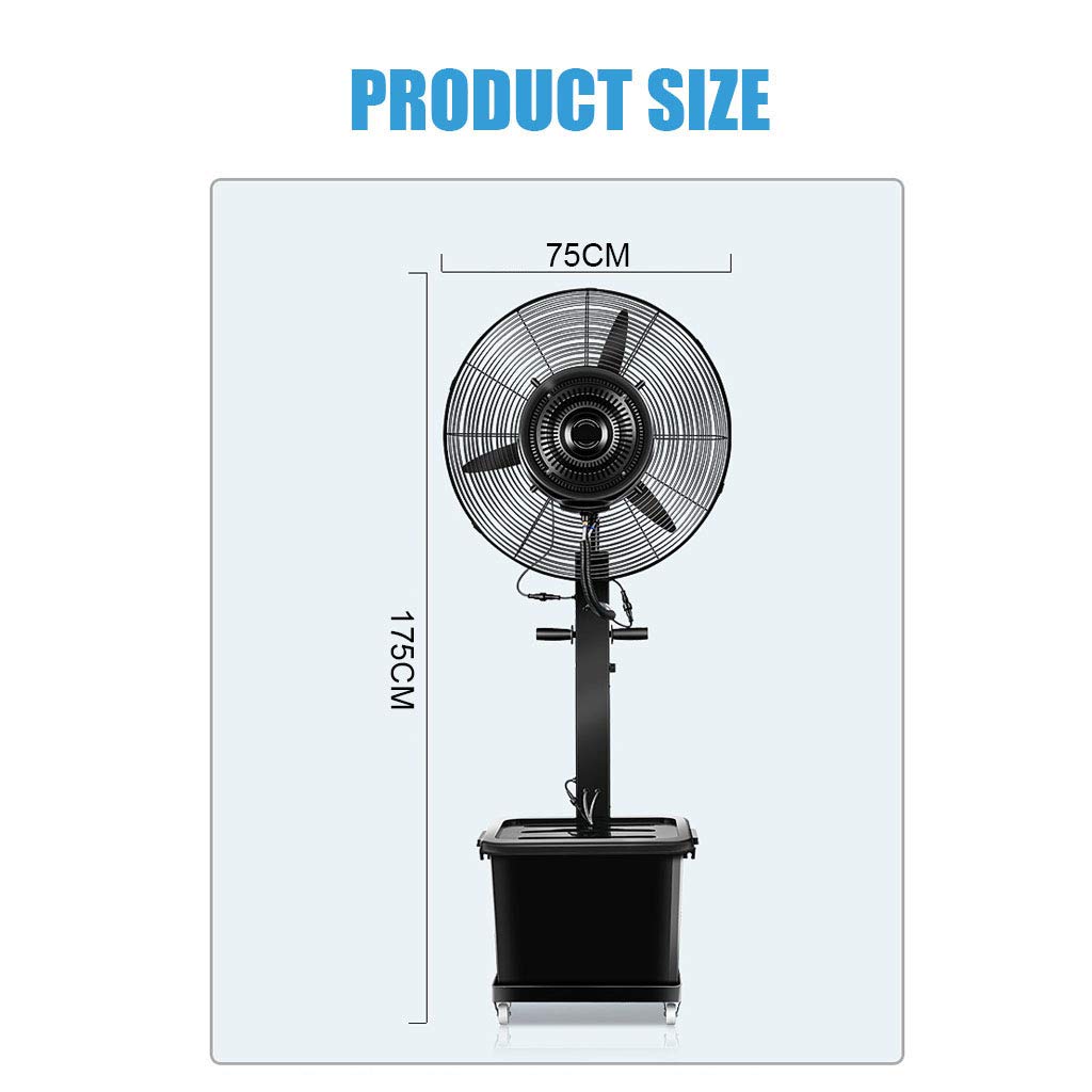 Floor Misting Fan High Power Industrial Oscillating Spray