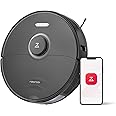 roborock S8 Robot Vacuum and Mop Cleaner, DuoRoller Brush, 6000Pa Suction, ReactiveAI 2.0 Obstacle Avoidance, Sonic Mopping, Auto Lifting Mop, Works with Alexa, Perfect for Pet Hair, Black