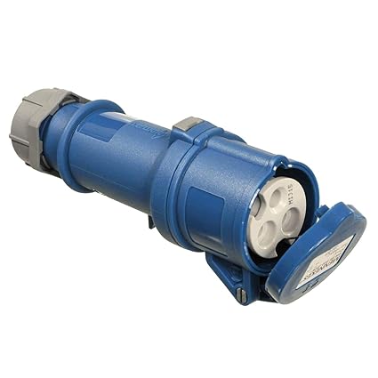 as - Schwabe CEE-Kupplung Caravan – 230 V / 32 A Camping Kupplung mit Schraubanschlüssen – Stecker für Wohnwagen und Wohnmobi