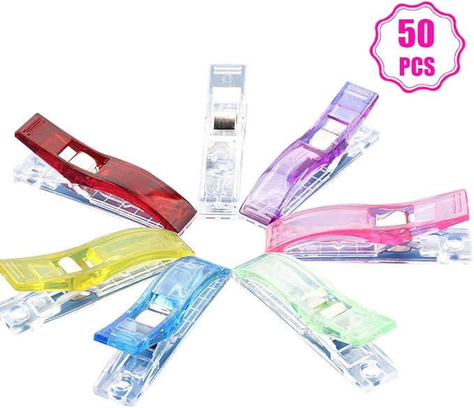 50Pcs Sewing Clips Large Sewing Accessories Multicolor Craft Clips