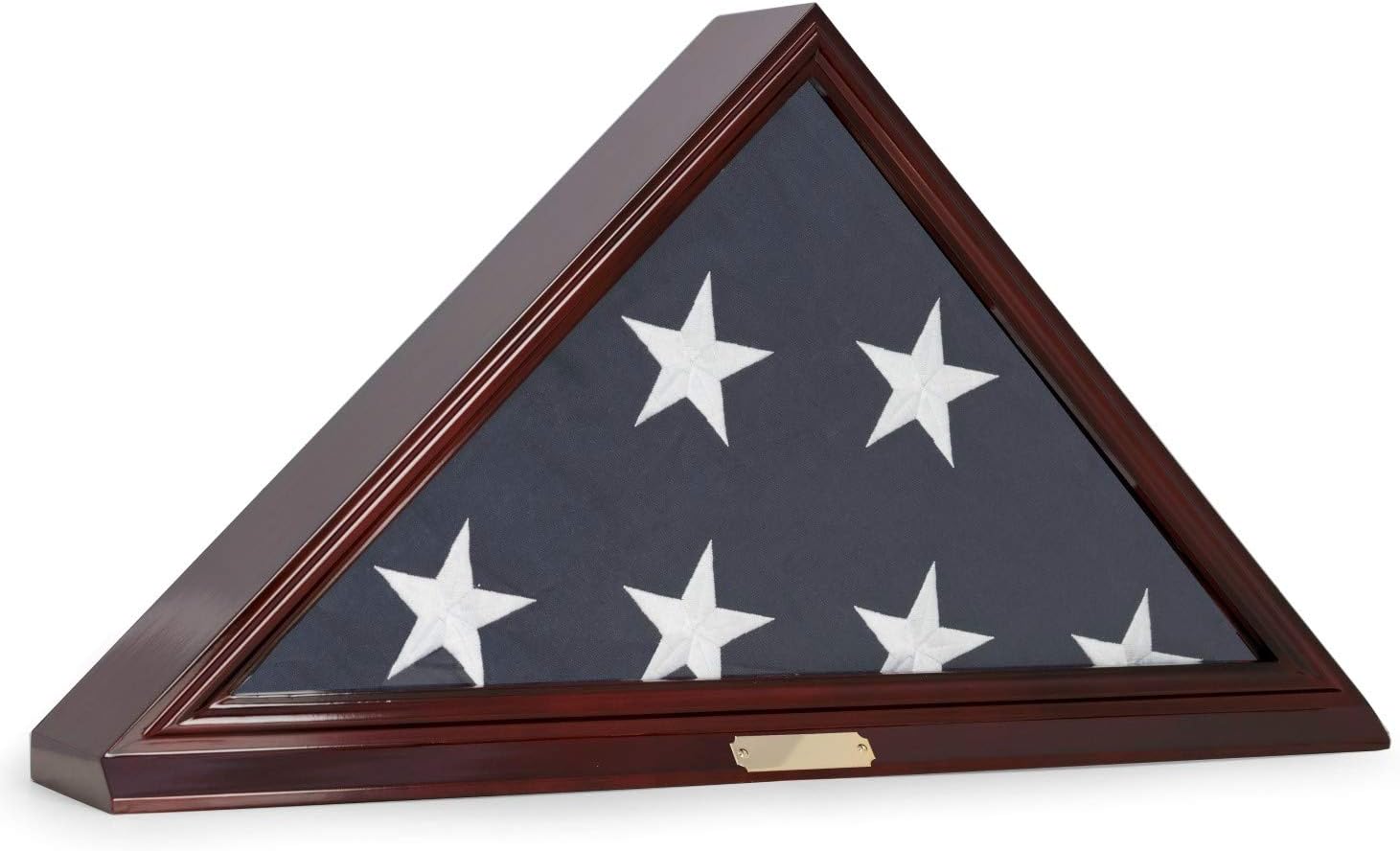 BeyBerk Custom Personalized Solid Wood Triangle Glass