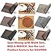 Dulce Cocina Placemats - Give Your Dinning Table A Personal Touch - 38 cm (15 Inch) Round Felt Place Mats in Chocolate - Liquid Absorbent & Heat Resistant
