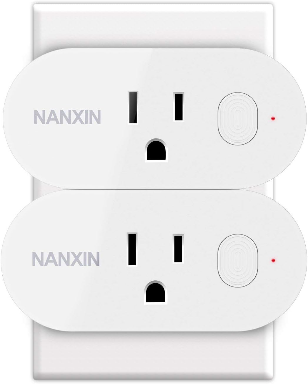 Wifi Smart Plug,Loneyshow Mini Smart Socket Work with Alexa/Echo dot Voice Control Timing Function Energy Monitoring No Hub Required Control Your Home from Anywhere for iOS Android Tablets(2 pack)
