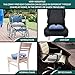 Crafty World Comfy Pro Memory Foam Seat Cushion - Provides Rapid Relief from Back, Tailbone, Hip & Sciatica Pain - Ideal for Home, Office, Car - Blue