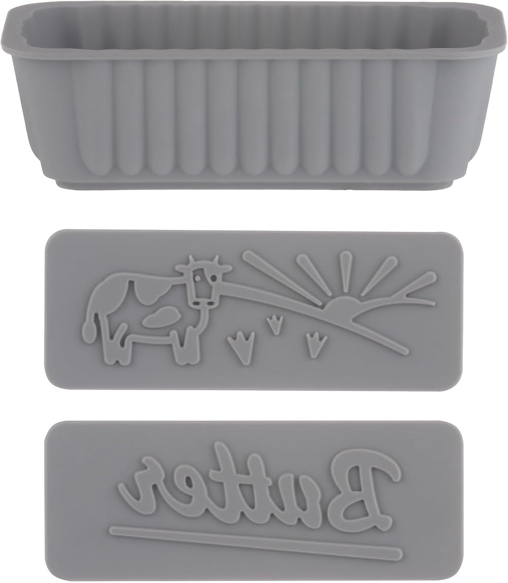 Kilner Silicone Butter Mould Set with 2 Interchangeable Pattern Plates