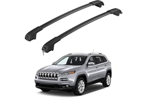 HmmtyRack Lockable Roof Rack Cross Bars Compatible with Jeep Cherokee 2014-2023, Aluminum Car Cross Bar for Rooftop Cargo Carrier Bag Basket Luggage Kayak Canoe Bike Snowboard Skiboard (Not for JGC)