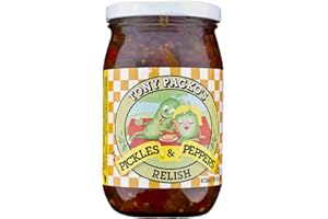 Tony Packo's Pickles and Peppers Relish, 16 Ounce Jar