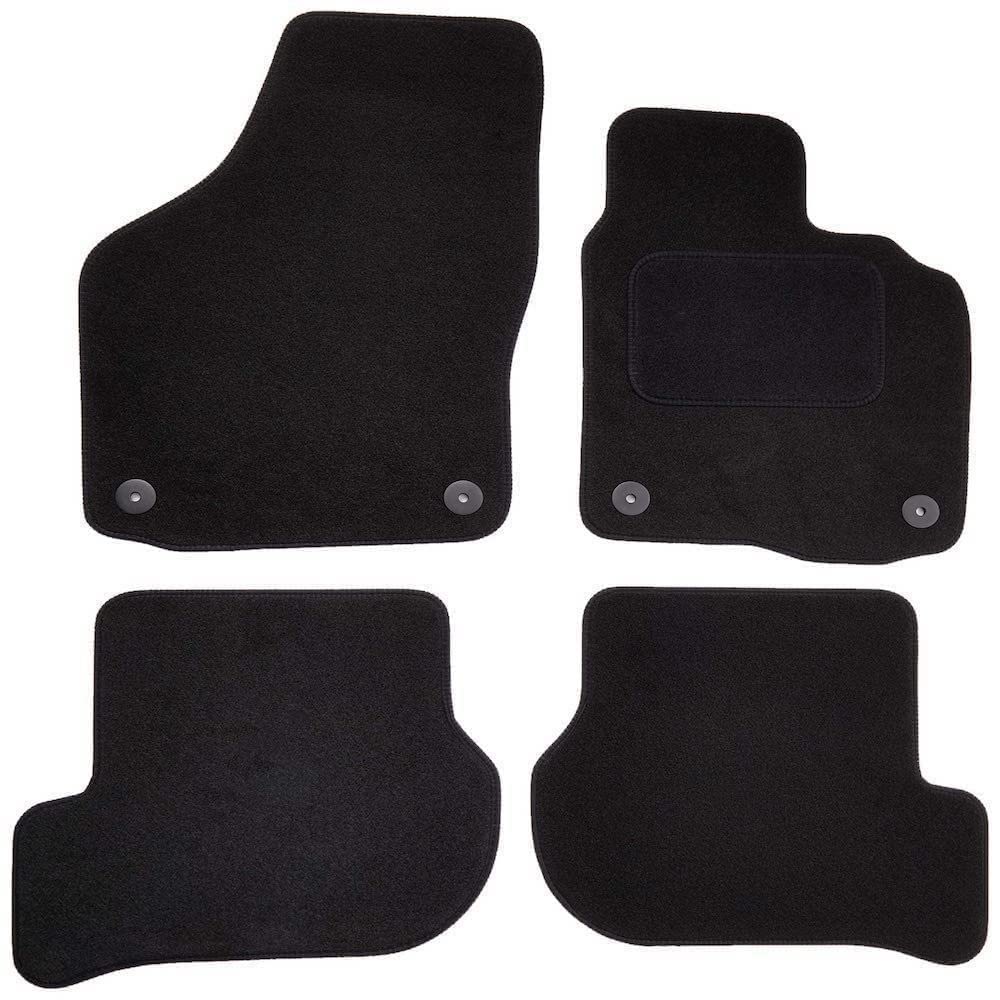 JVL Fully Tailored Rubber Car Mat, Set of 4…