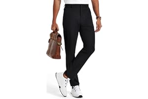 Vytroon Men's Stretch Golf Pants 30''/32''/34'' - Lightweight Dress & Casual Trousers for Business Travel Work