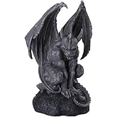 Pacific Giftware Vraskod the Sentinel Stone Gargoyle Sculpture Statue - Gothic Fantasy Home Decor, 12 in Tall