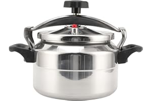 Stainless Steel Pressure Cooker, Large Capacity Cookware Pressure Canner for Rice Gas Stove Induction Cooker (5L)