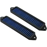 PACEWALKER Cabin Air Cowl Filters for BMW E Chassis E82-E93 &amp; X1 | Fits 135i, 328i &amp; 335i Models, Blue Replacement Cowl Filter Set for BMW E82, E88, E90, E91, E92, E93 &amp; X1