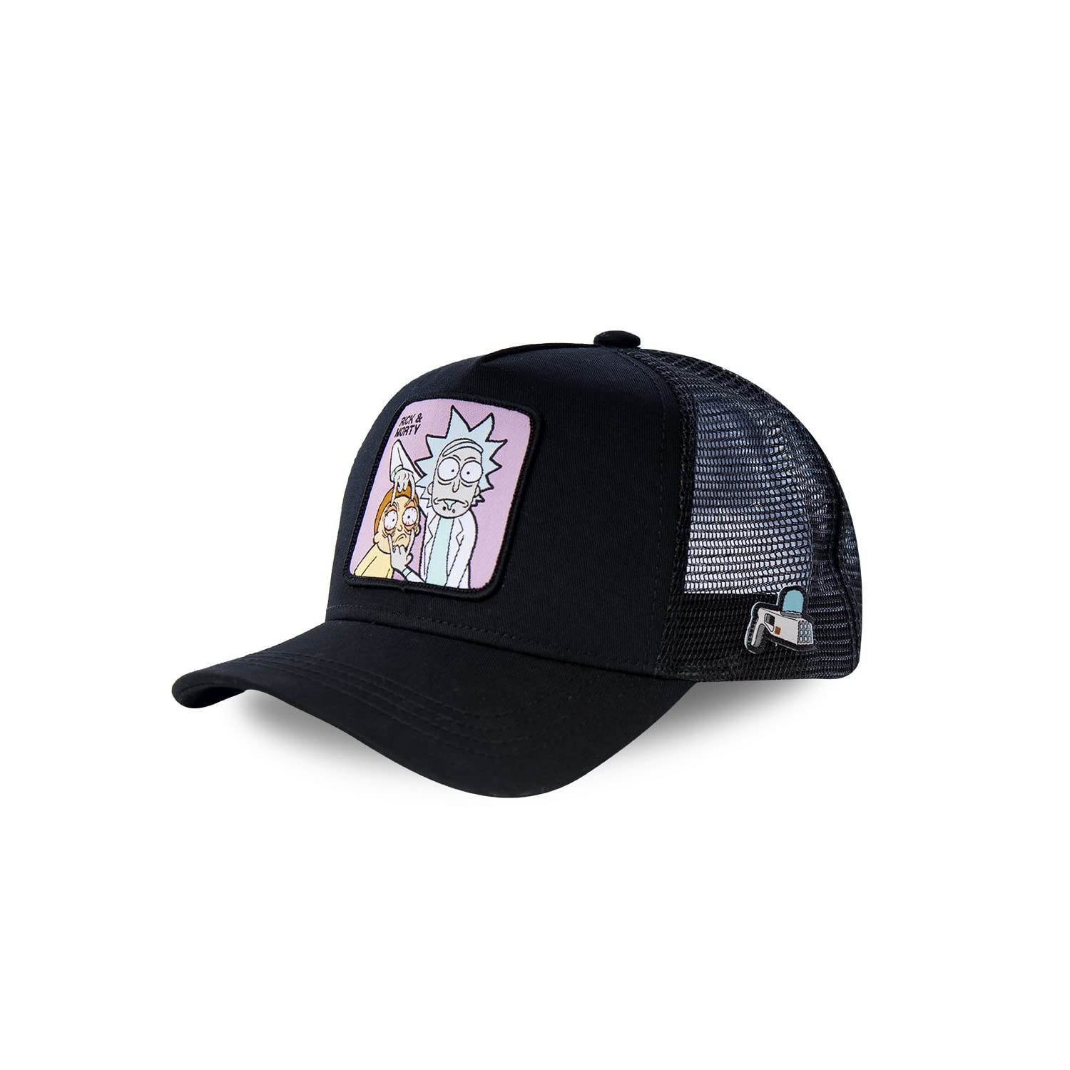 Capslab Rick & Morty Black Rick and Morty Black Trucker Cap - One-Size