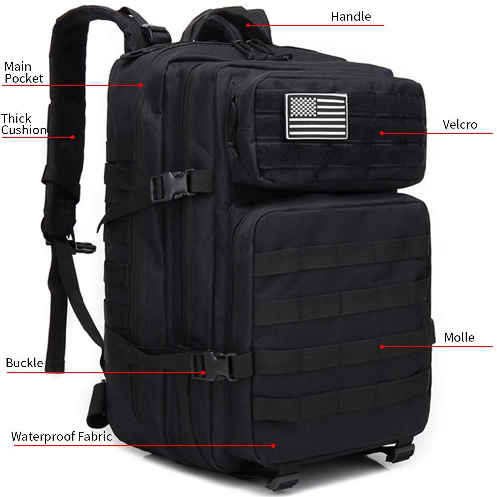 Kaukko Bags COOJOY Military Tactical Backpack Army Rucksacks 3 Day