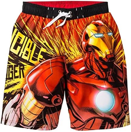 Marvel Avengers Boys Iron Man Invincible Swim Trunks (8)