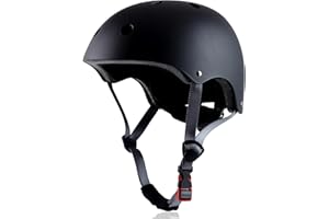 OUWOR Skateboard Bike Helmet, Lightweight Adjustable, Multi-Sport for Bicycle Skate Scooter, 3 Sizes for Adult Youth & Kids