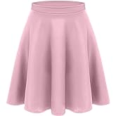 Women's Midi Skirt Flared Stretch Skirt for Women Reg & Plus Size. Casual A line, Basic Everyday Wear, Formal Office