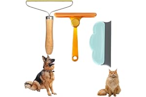 Inarowdz Pet Hair Remover for Furniture,Dog Hair Remover for Couch,3PCS Pet Hair Remover for Carpet,Dog Hair Carpet Scraper,Pet Hair Removal Tool,Dog Hair Remover for Furniture,Pet Bed,Car Tree