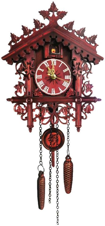Ranget Cuckoo Wall Clocks Vintage Wall Clock Handcrafted Cuckoo Clock for Living Room Office Décor