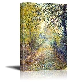 in The Woods by Pierre-Auguste Renoir - Canvas Print Wall Art Famous Painting Reproduction - 12" x 18"