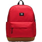 Vans Old Skool Sport Backpack | Unisex Everyday Laptop Bag, 15" Computer Sleeve, Front Pocket,Racing Red/Antelope,One Size