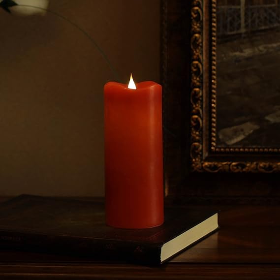 Simplux 3D Candle,Flameless Candle, FreeFlowing 3D Fireless flame Real