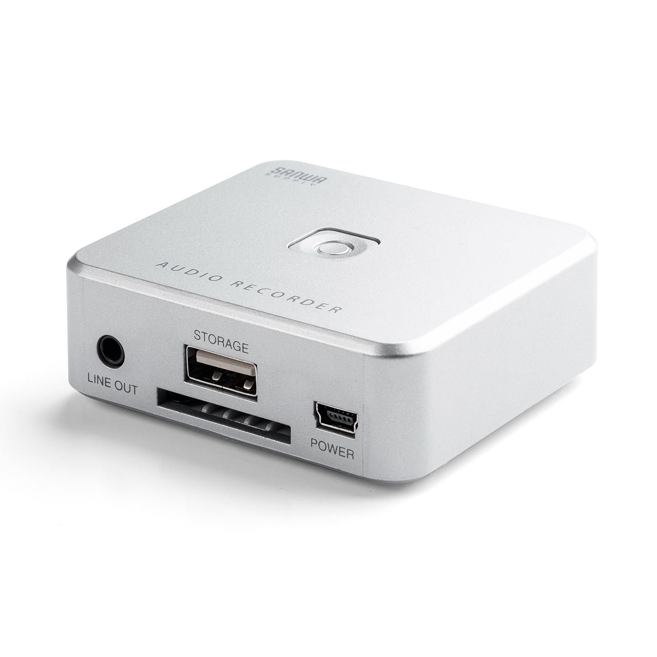 サンワダイレクト オーディオキャプチャー パソコン不要 アナログ音声デジタル化 SD/USBメモリ 保存 カセット/MD/レコード MP3変換 RCA/ステレオミニ外部入力 400-MEDI025商品画像