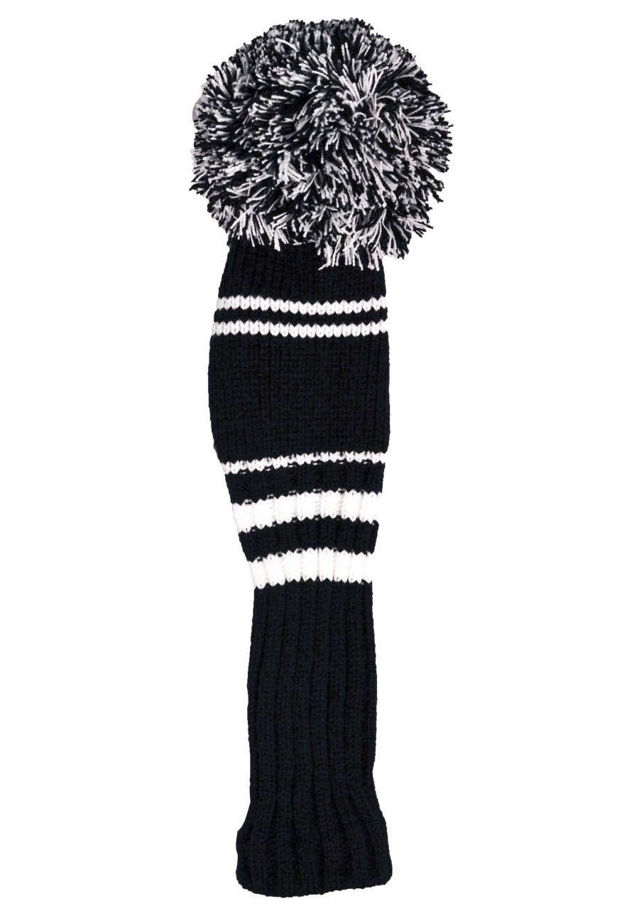 Longridge Men's Pom Pom Golf Hybrid Head Cover, White/Black, WCNOPPHYB