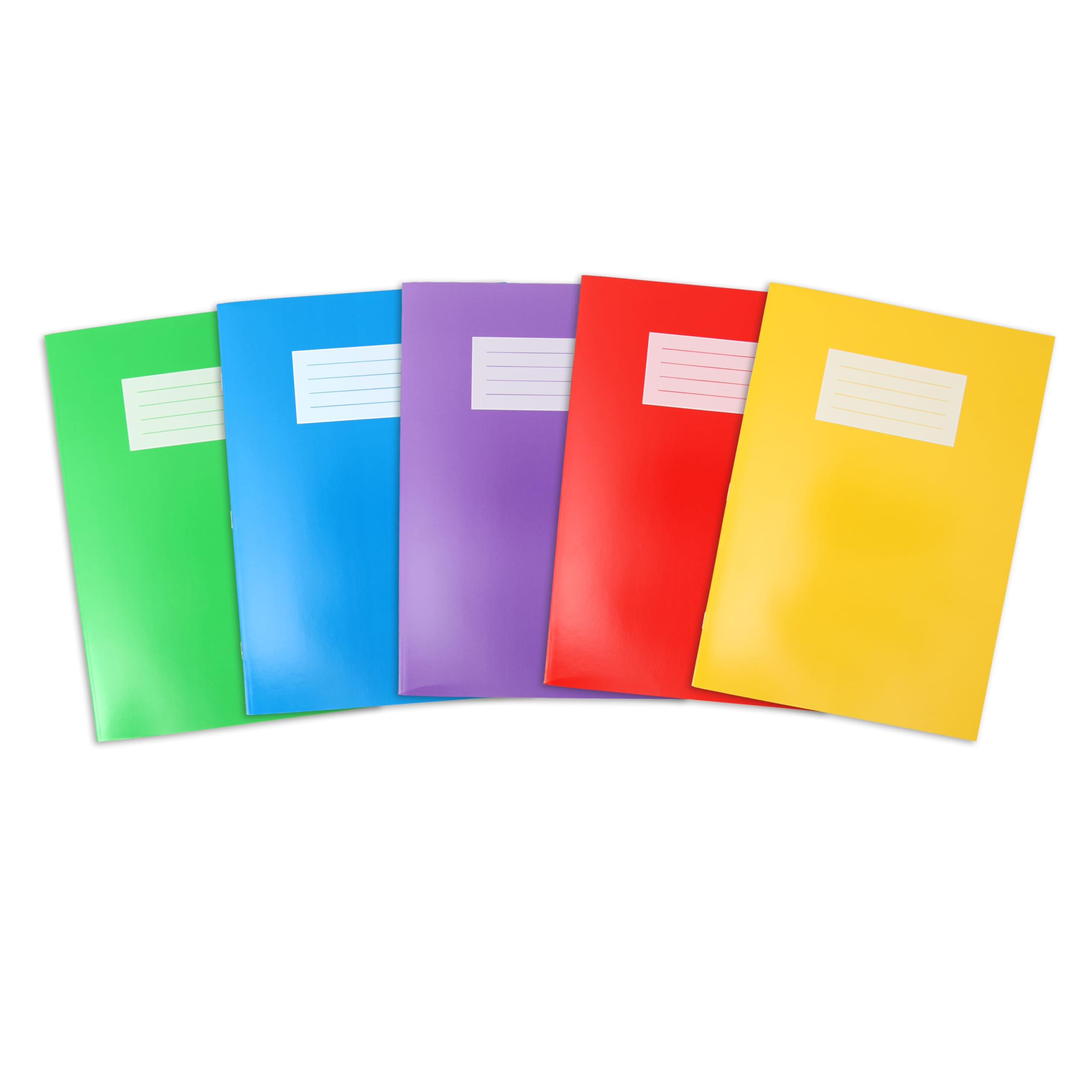 Oxford A4 Exercise Books, 80 Pages, Pack of 5, Assorted Colours, 8 mm Ruled and Margin, Premium — image 1