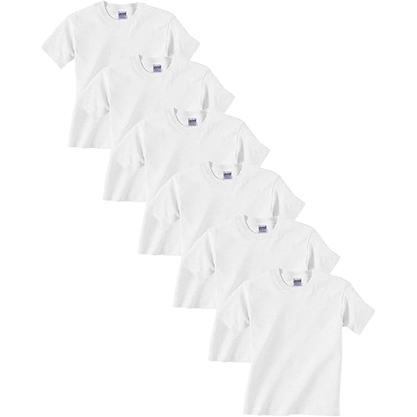 Amazon.com: Gildan Heavy Cotton T-Shirt, White, Medium (Pack