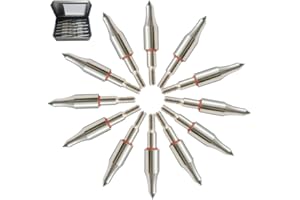 EOOENOON ARCHERY Field Point 100/125/150/200 Grain Field Tips, Hunting Arrow Pointed，Archery-Points，Threaded Arrows Screw in Broadheads (1 Dozen 12 PCS)