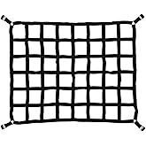 BIGREAT Heavy Duty 42" x 50" Truck Bed Cargo Net with Adjustable Cam Buckles & S-Hooks,3.5' x 4.17' Cargo Net with 1100LBS Capacity for Pickup Truck Bed Trailer SUV Jeeps