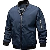 TLZC Men's Lightweight Bomber Jacket Windbreaker Slim Fit Active Coat Outerwear
