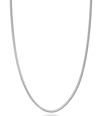Verona Jewelers Sterling Silver 2.5MM Herringbone Flat Snake Magic