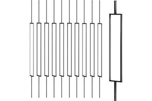 OPULSPH Wrought Iron Balusters 10 Pcs, 1/2 x 44IN Black Rectangular Iron Metal Balusters, Iron Balusters for Indoor or Outdoor Stair Railings, Deck Railings, Satin Railings, Terrace Railing