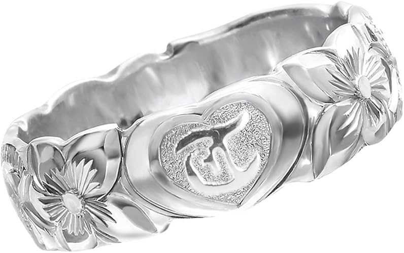 Amazon ハワイアンジュエリー イニシャルリング イニシャルt シルバー925 ハワイ工房手彫り製作 世界に一つのリング リング 通販