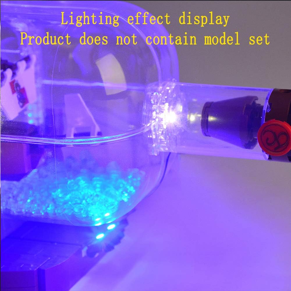 GEAMENT Upgraded Version Bricks Light Kit Compatible with LEGO Ship in a Bottle 92177 - Image 5