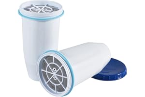 Zeroliquid ZR-001 Replacement Water Filter, Replacement Water Filters for Pitchers and Dispensers, Most Advanced 6-Stage 0 TDS System (2 Pack)